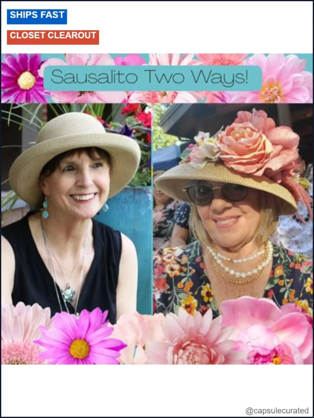 Women's UPF 50+ Packable Sun Hat Adjustable Small Brim Kettle Style for Petite